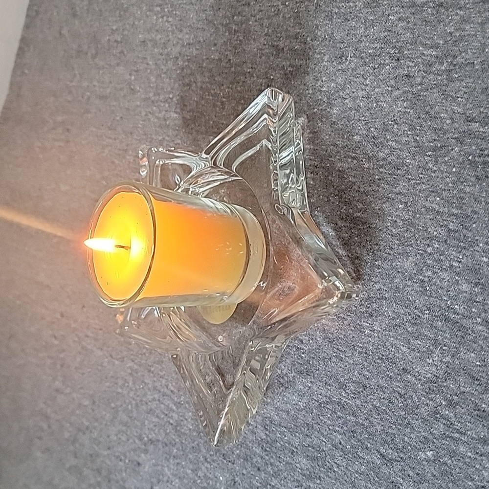 Star Candle Holder Glass.